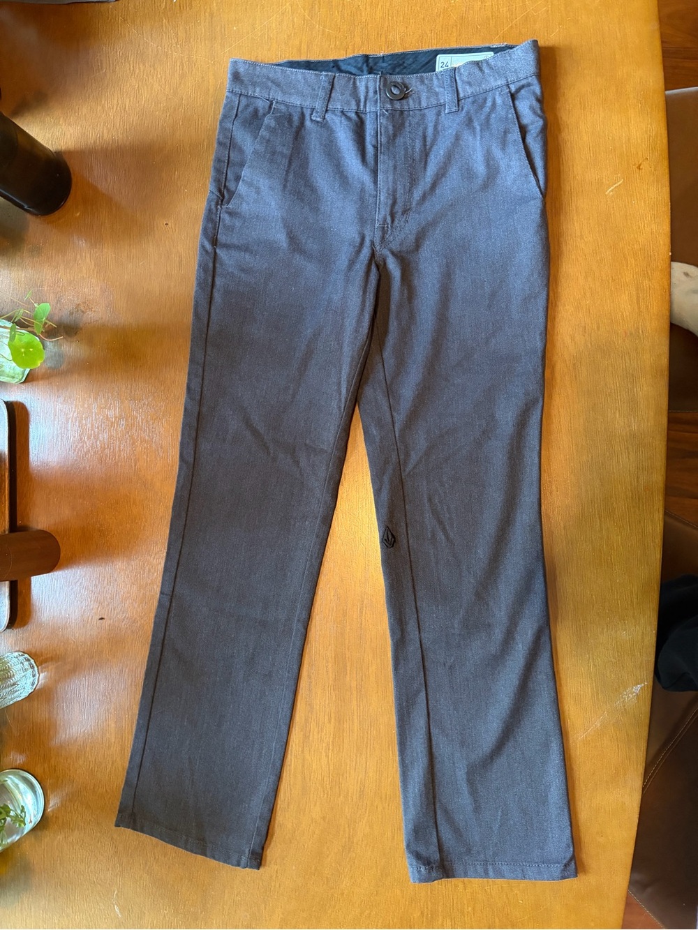 Volcom Boy’s Dark Gray Chinos - W 25